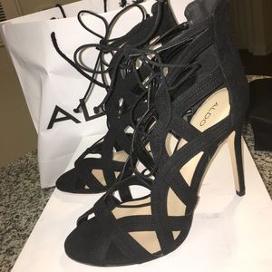Aldo lace up heels