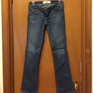 Blue Hollister boot cut jeans