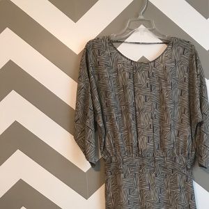 Silence + Noise Geometric Dolman Tunic Dress