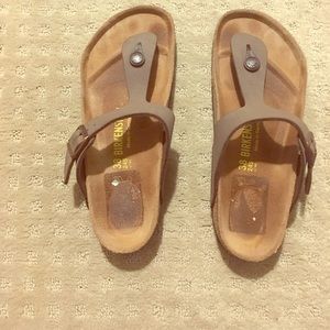 Taupe Birkenstocks