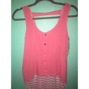 Pink tank blouse