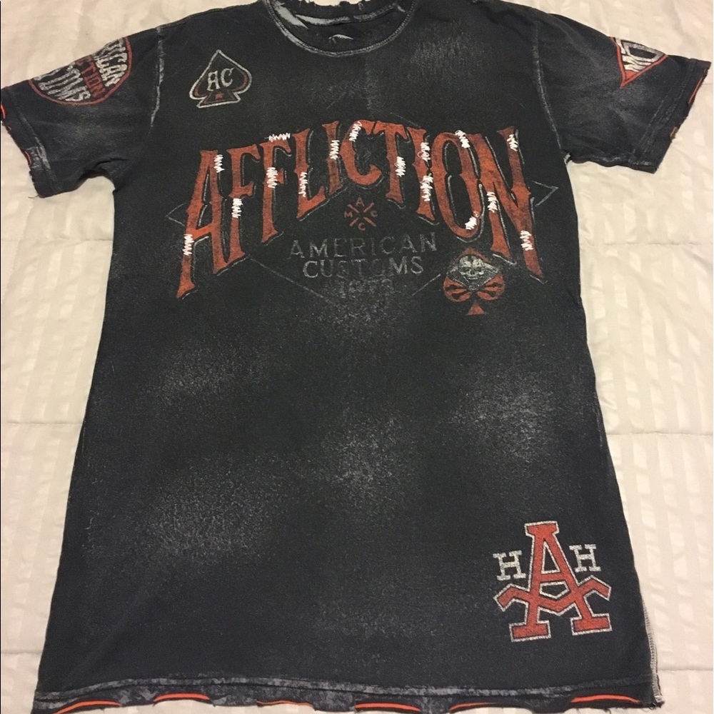 Mens Affliction T-shirt "S"