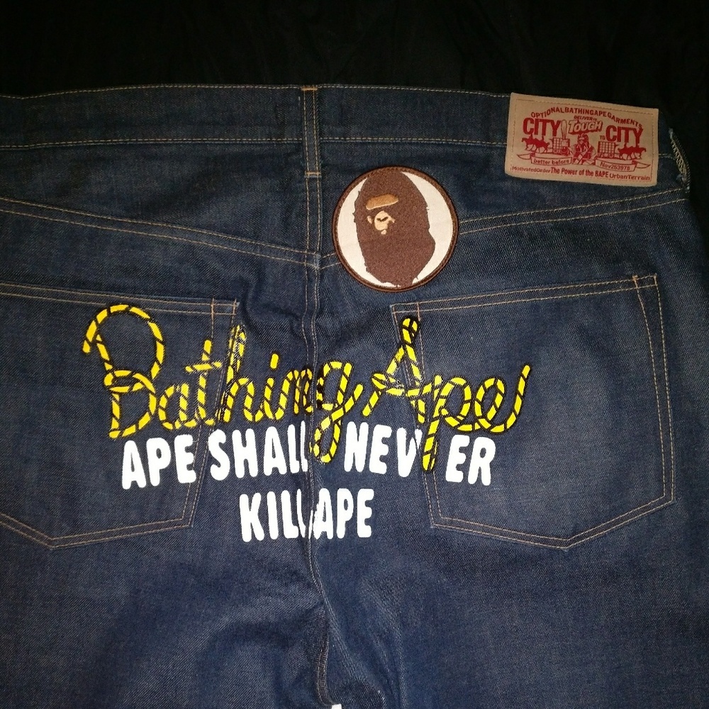 A Bathing Ape Bapehead XXL Jeans