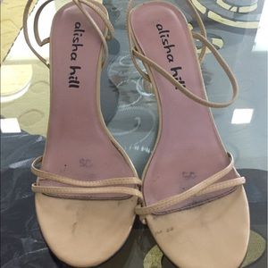 Tan heels. Very comfortable