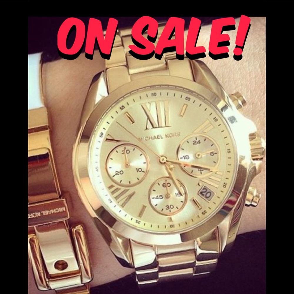 Michael Kors Oversized Gold Runway Watch