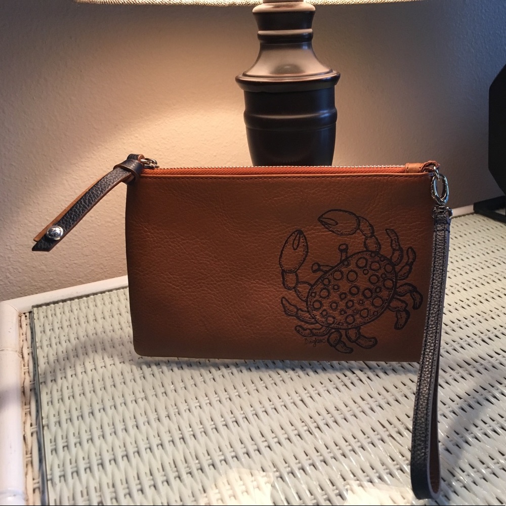 Brighton brand, real leather wrist purse.