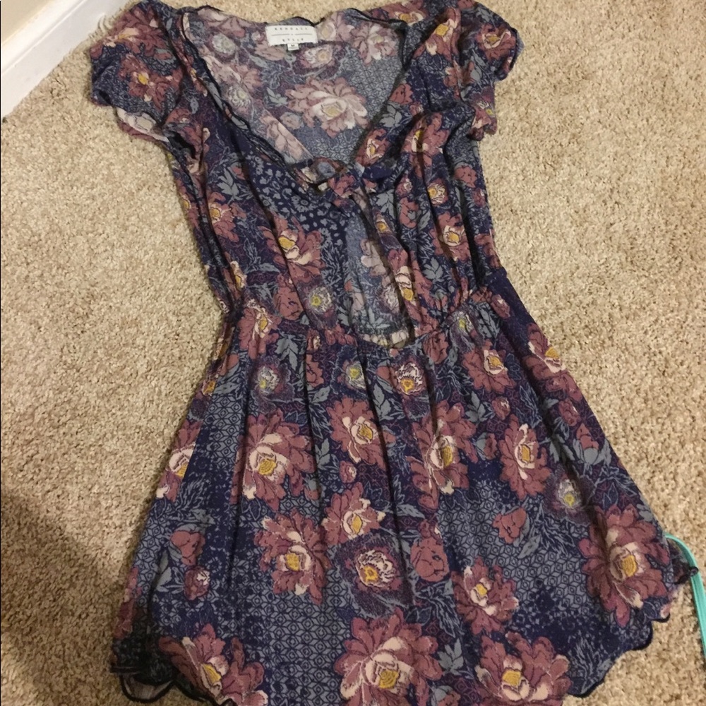 Kendall and Kylie Floral Tie Romper