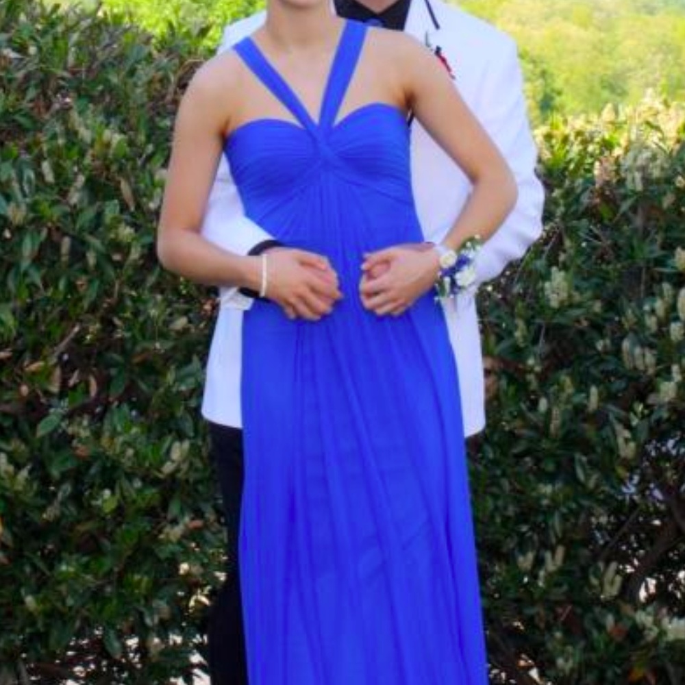 Blue Chiffon Prom or Formal Dress