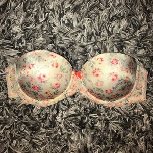 PINK Floral Bra - size 36B