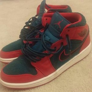Air Jordan 1's Red and Green