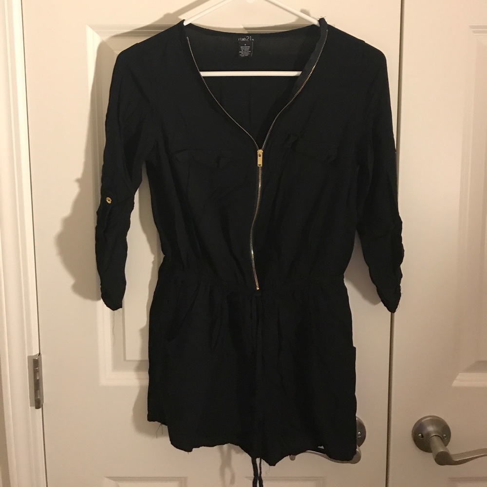 Blank Romper with 3/4 length sleeve