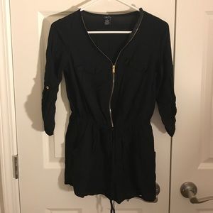 Blank Romper with 3/4 length sleeve