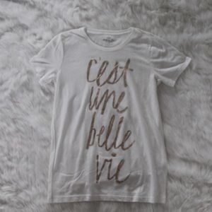 French Saying T-Shirt | J. Crew | Small