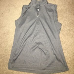 Very cute zip up sleeveless tank (athletic wear)