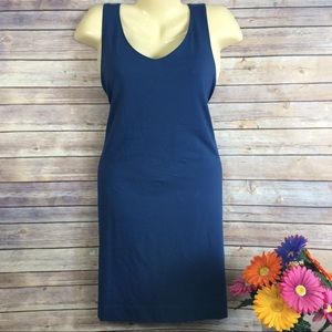 NWT J. Jill Pima  Batik Blue TShirt Shift Dress