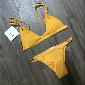 Yellow Cheeky Bikini