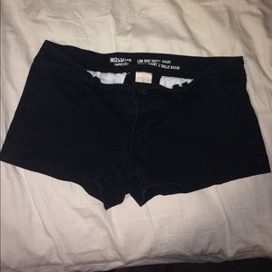 Low Rise black shorts