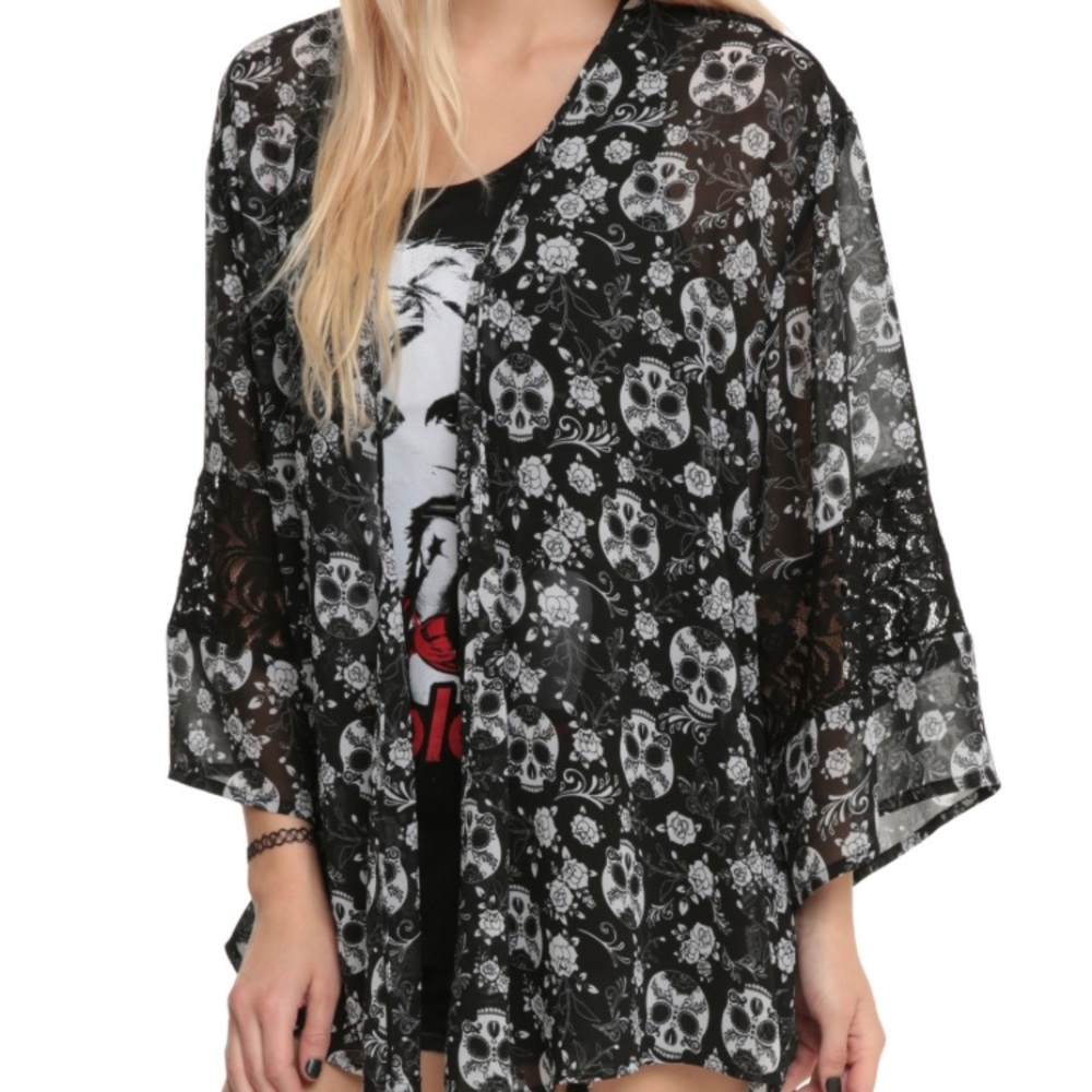 Hot Topic Skull Kimono