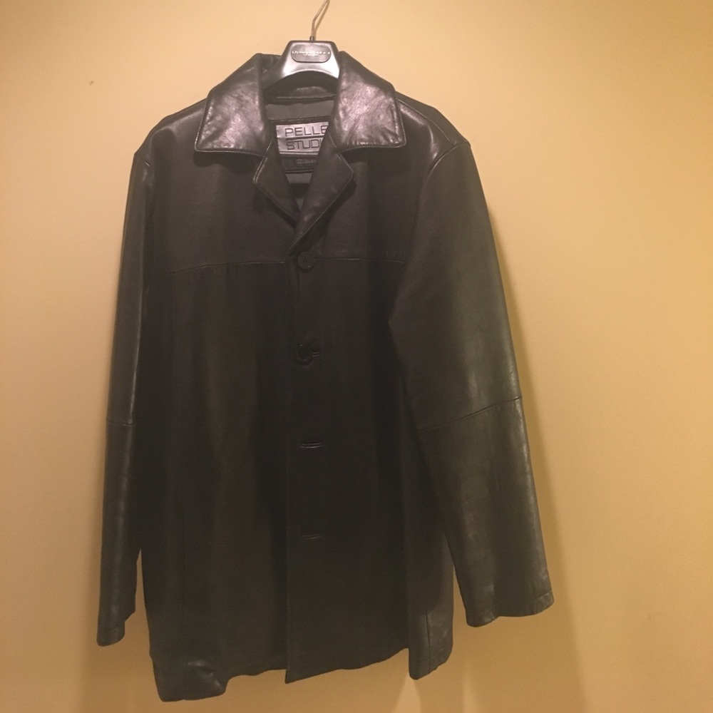 Genuine leather jacket.
