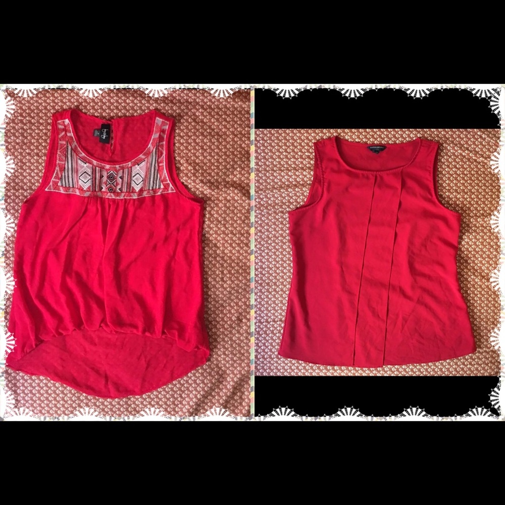 2 Red Blouse