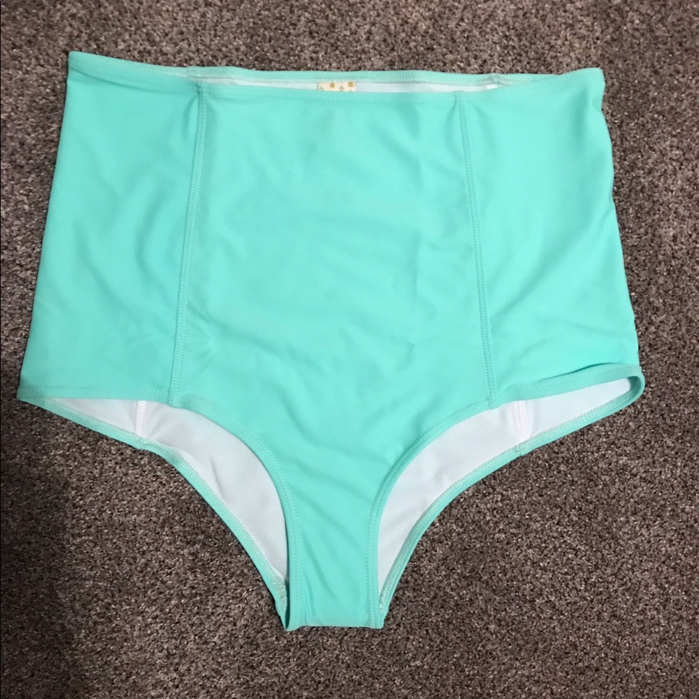 Kortni Jeane Mint High-Wasted Bottoms