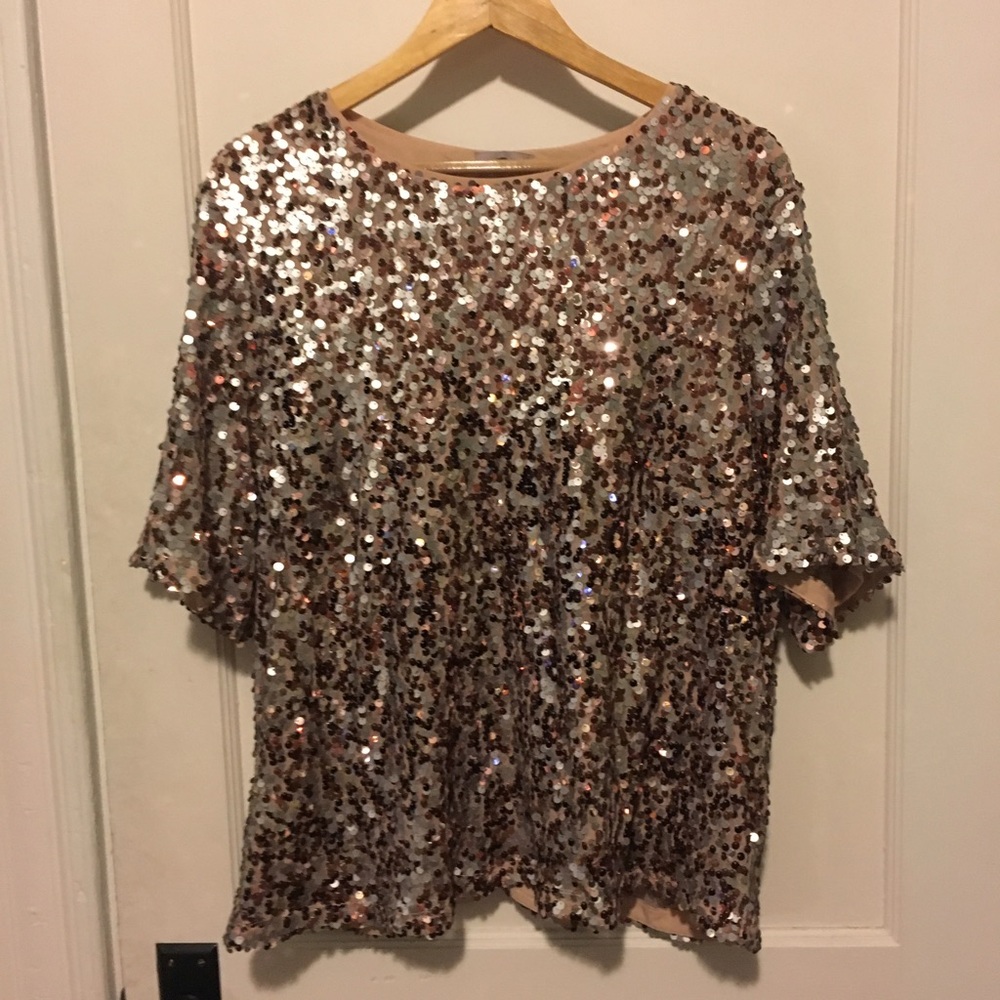 H&M sequin and sparkly top