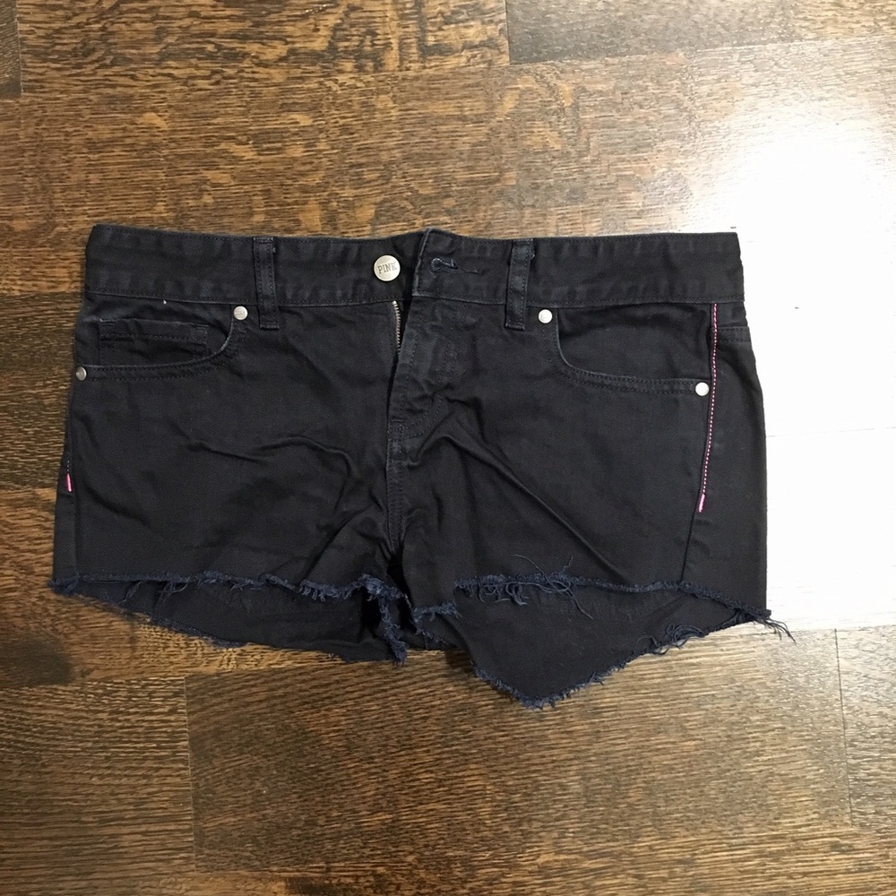 Victoria's Secret PINK Black Jean Shorts