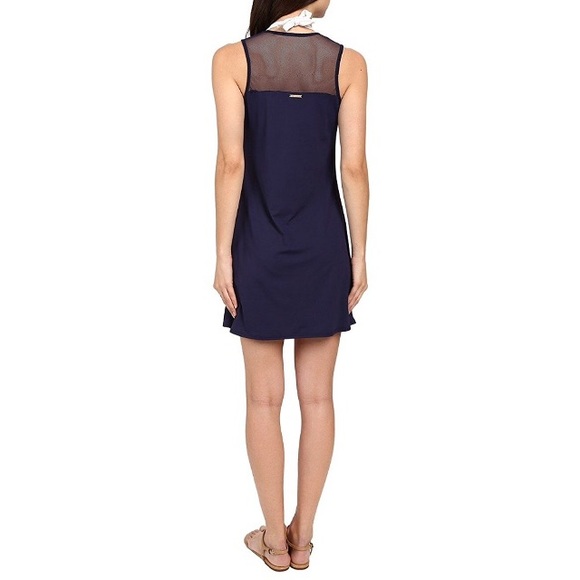 Women's Luxe Mesh Solids Mesh Dress Cover Up - Picture 3 of 3
