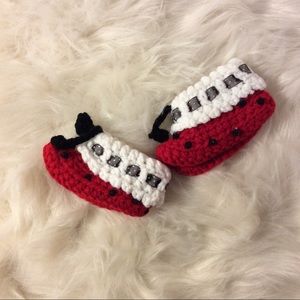 Lady bug booties