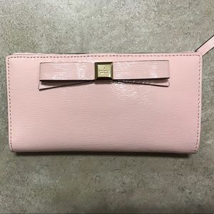 Kate Spade wallet - bow in front, blush pink