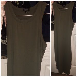 OLIVE TANK DRESS
