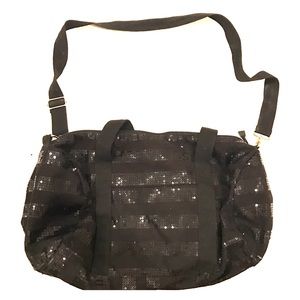 Victoria's Secret sequin duffle bag