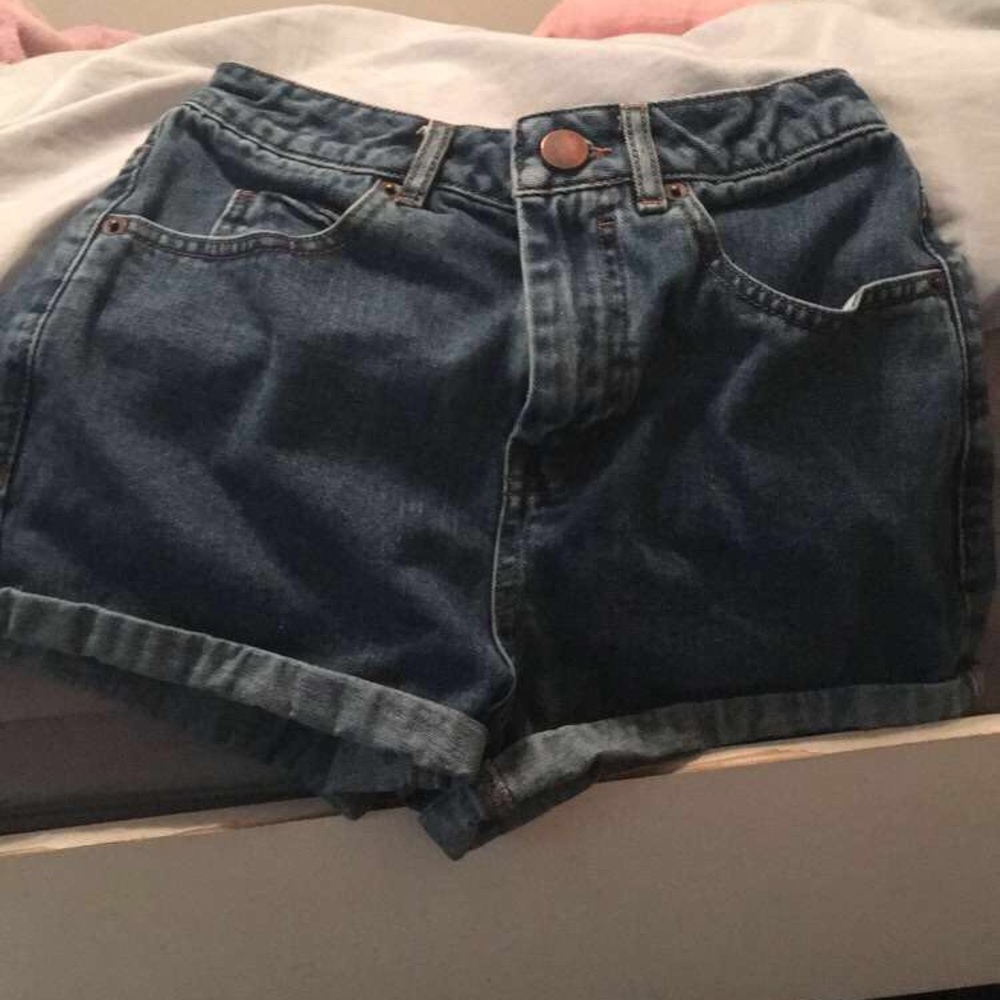 High Waisted Denim Short