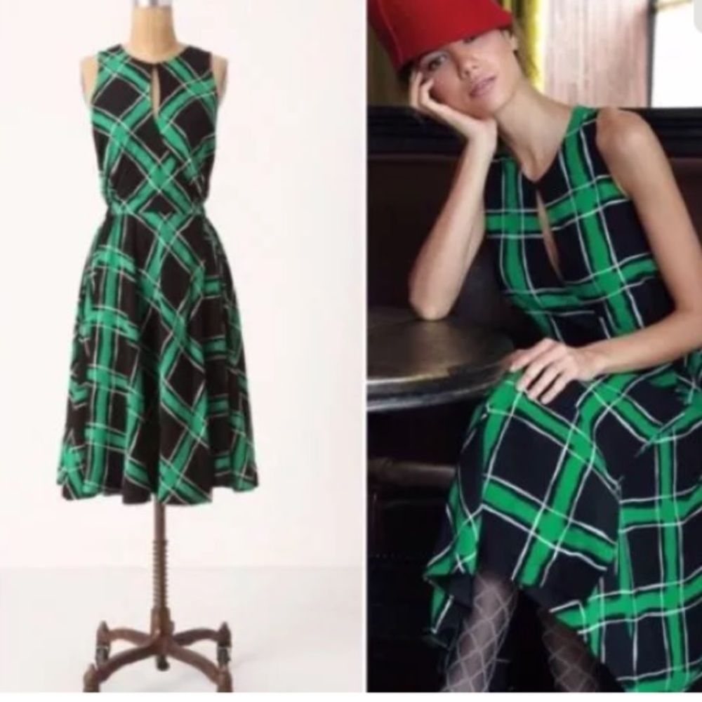 MAPLE plaid wrap dress