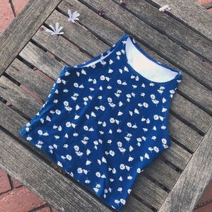 daisy cropped tank