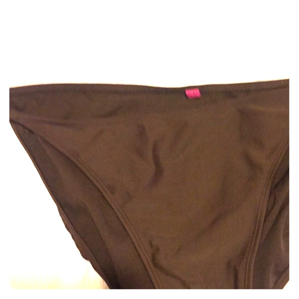 Brown bikini bottoms with tie