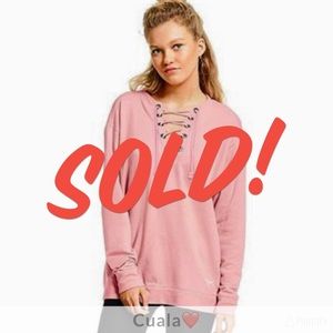 🆕 VS PINK (XS) Lace Up Crew