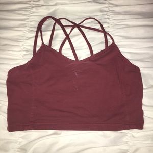 Maroon crop top