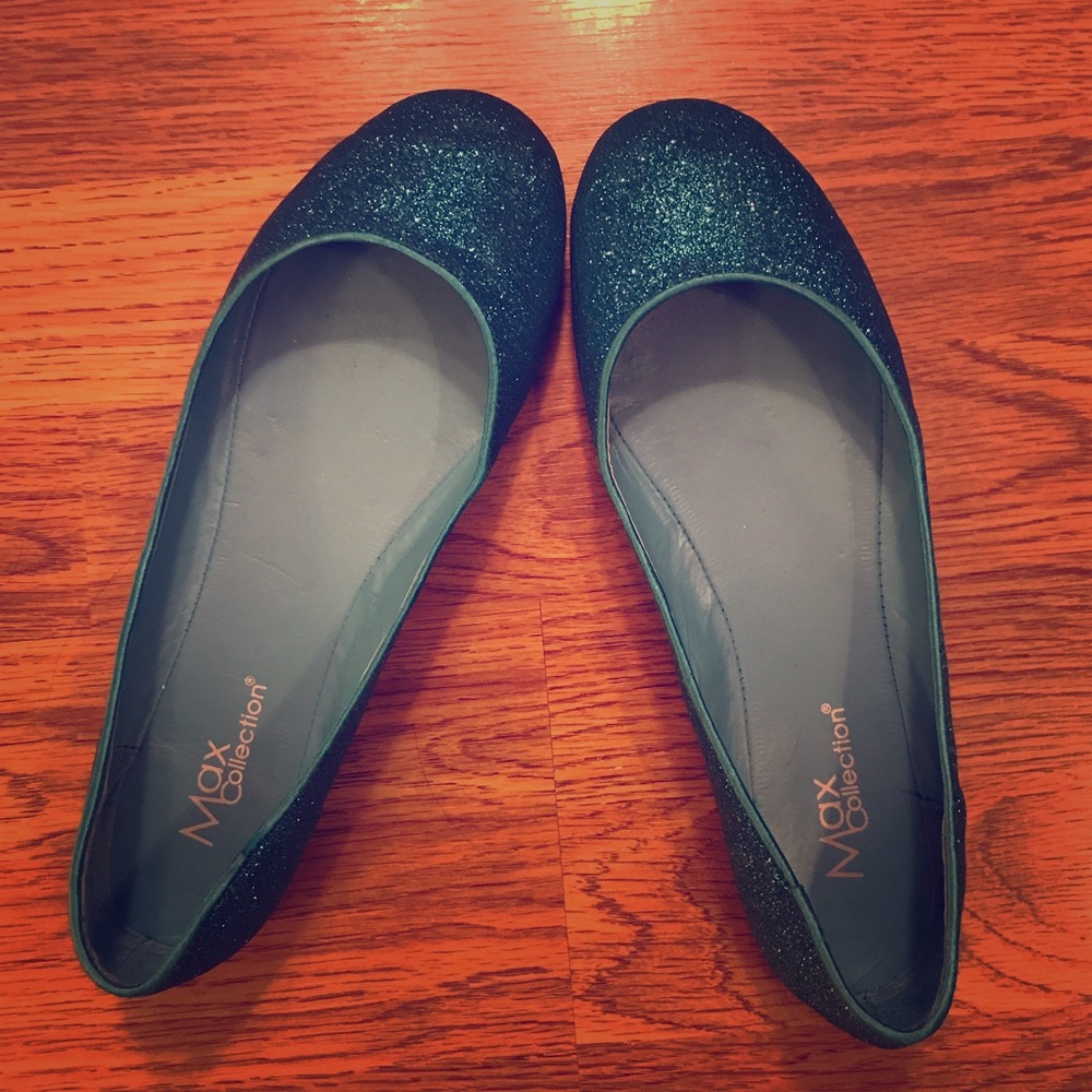 Sparkly Blue Flats