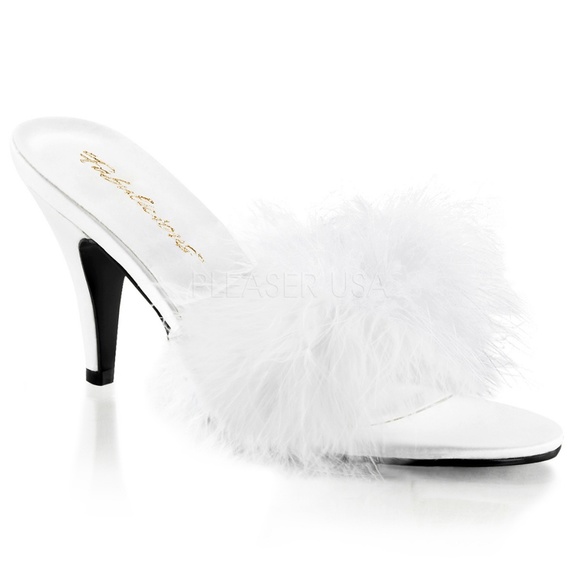 Shoes - Pin Up Slide On High Heel Shoes
