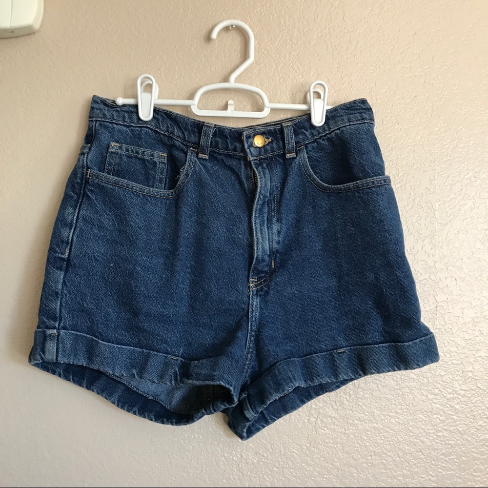 American Apparel blue jean shorts