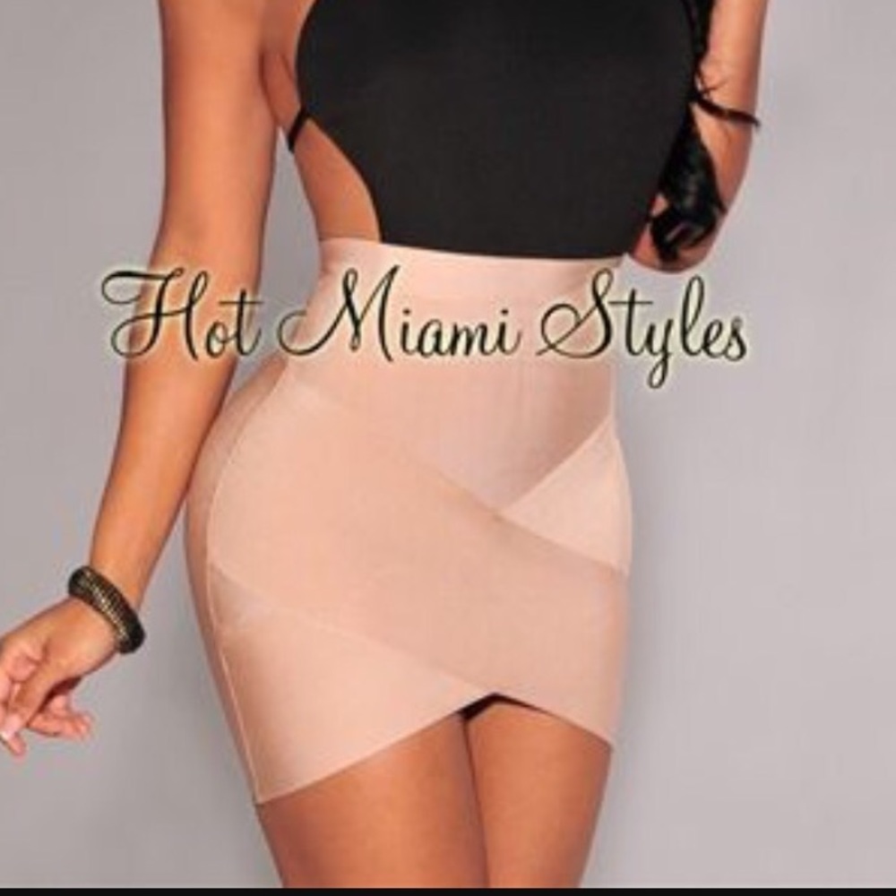 Hot miami styles bandage skirt