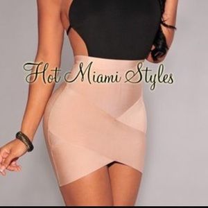 Hot miami styles bandage skirt