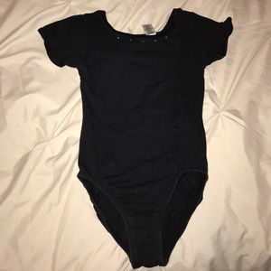2 set black leotards for dance