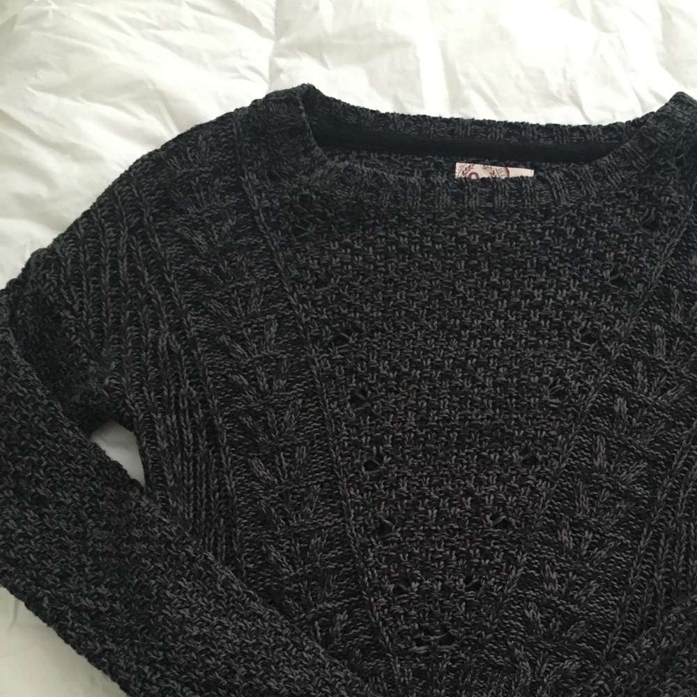 Black knitted sweater
