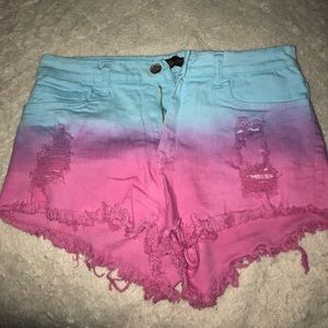 Tie dye shorts