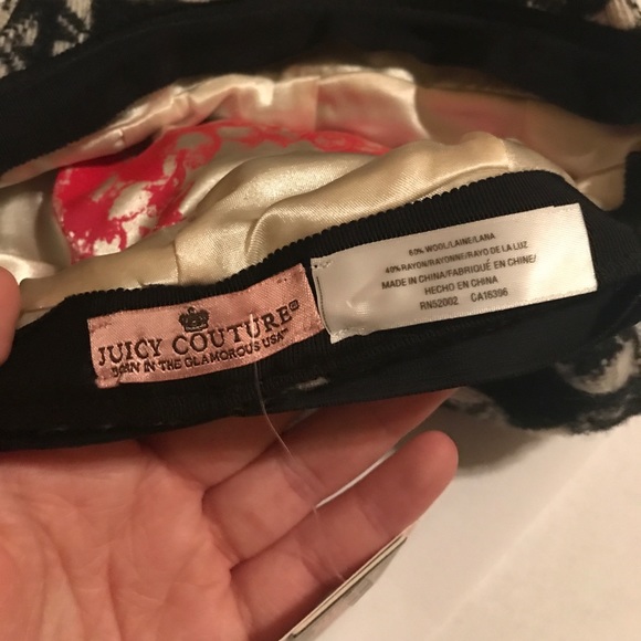 Juicy Couture twisted check newsboy hat - Picture 2 of 5