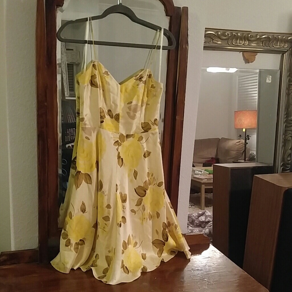 Banana Republic Strappy Flirty Floral Dress