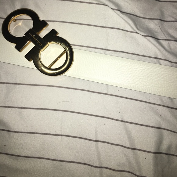Ferragamo belt (white/black) main image 4