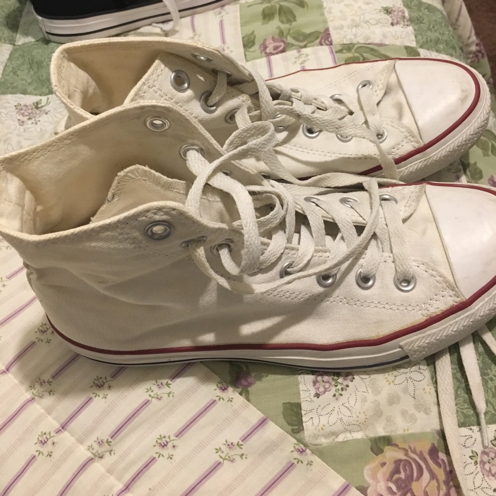 High top white converse